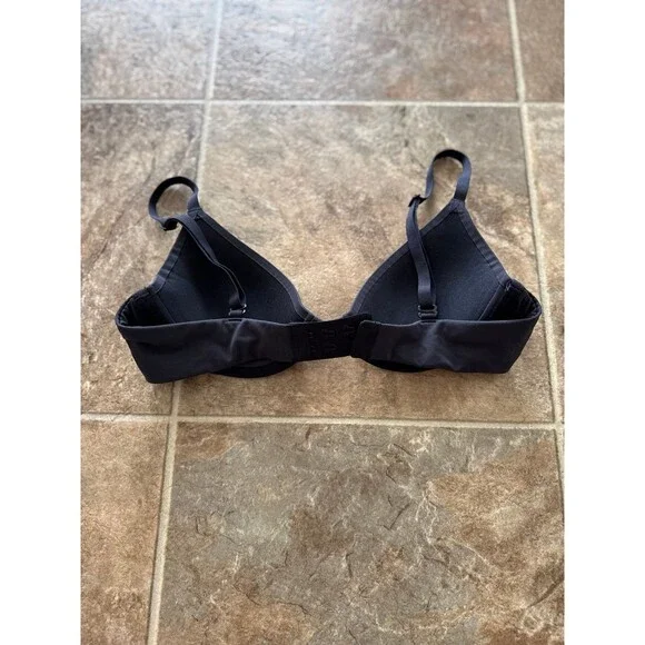 Skims Fits Everybody Scoop Plunge Bra Onyx Size 34A - Picture 4 of 7